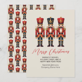 Nutcracker Business arbeiten frohe Weihnachtskarte Feiertagskarte