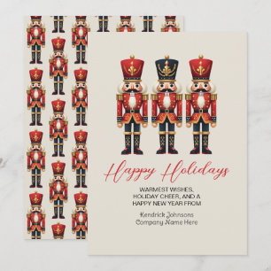 Nutcracker Business Happy Holiday Cards Feiertagskarte