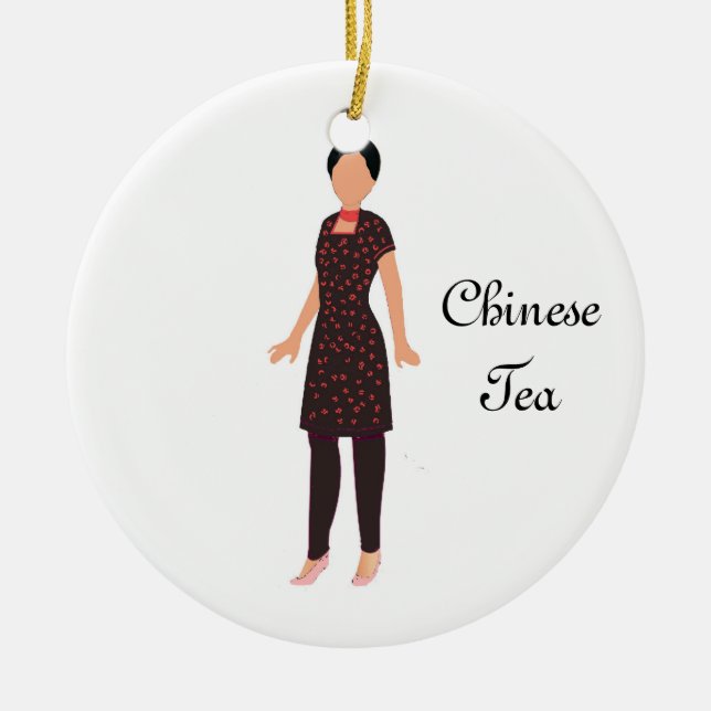 Nutcracker Chinese Tea Keepake Ornament (Vorne)