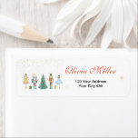 Nutcracker Christmas Address Labels<br><div class="desc">Watercolor Nutcracker Weihnachtsduschendusche Adresslisten Labels. Matching-Elemente verfügbar.</div>