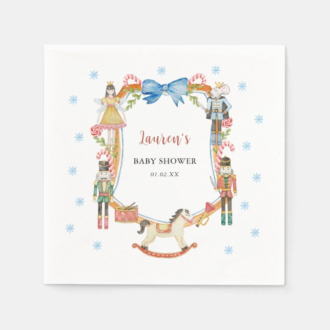 Nutcracker Christmas Baby Dusche Serviette (Vorderseite)