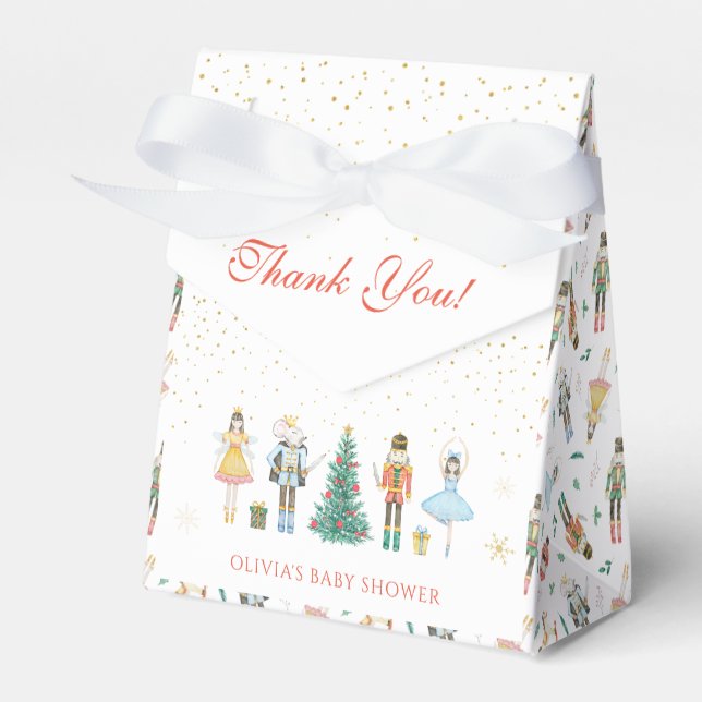 Nutcracker Christmas Baby Shooting Danke Geschenkschachtel (Vorderseite)
