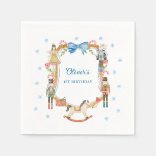 Nutcracker Christmas Boy 1. Geburtstag Serviette