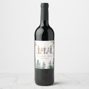 Nutcracker Christmas Brautparty Tee Weinetikett