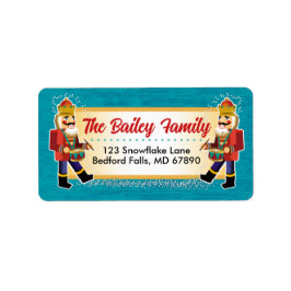 Nutcracker Christmas Card Address Labels Adressaufkleber
