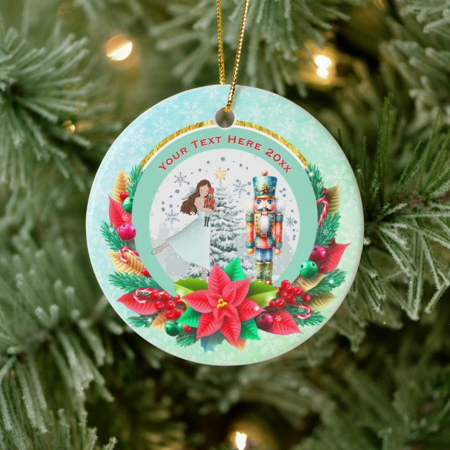 Nutcracker Christmas, Family Holiday Keepsake Gift Keramik Ornament (Baum)