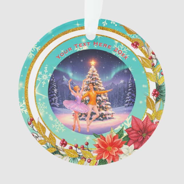 Nutcracker Christmas, Family Holiday Keepsake Gift Ornament (Vorderseite)