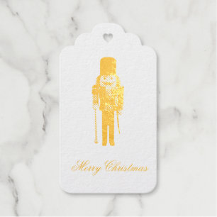 Nutcracker Christmas Foil Card Geschenkanhänger