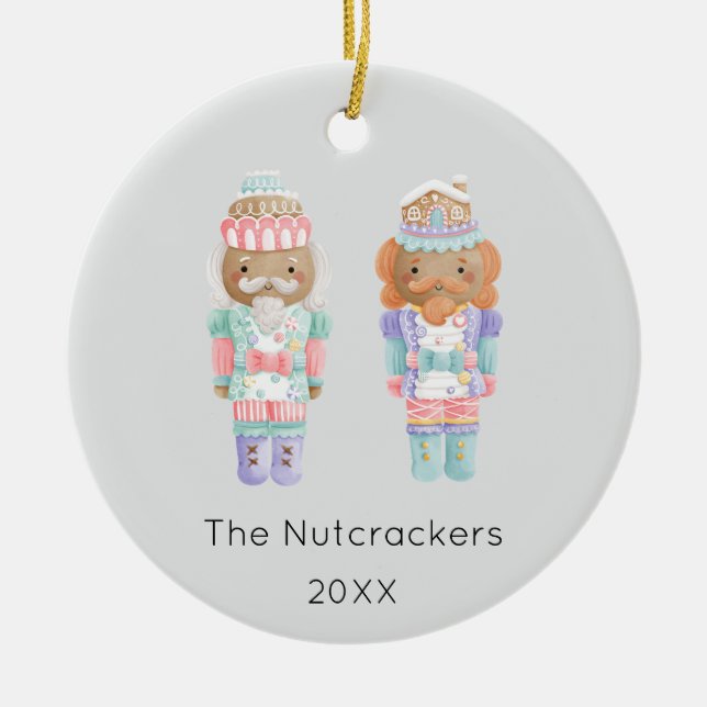 Nutcracker Christmas Foto Keramik Ornament (Vorne)