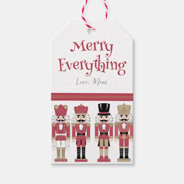 Nutcracker Christmas Geschenkanhänger (Vorderseite)