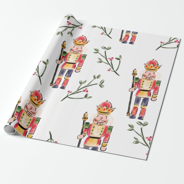 Nutcracker Christmas Geschenkpapier (Ungerollt)