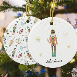 Nutcracker Christmas Keramik Ornament
