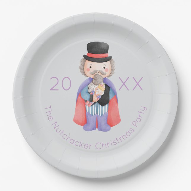 Nutcracker Christmas Pappteller (Vorderseite)