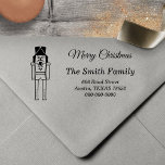 Nutcracker Christmas Permastempel<br><div class="desc">Eine selbstfarbige Rücksendeadresse mit einer Illustration eines Weihnachtsknackers und einem personalisierten Namen oder Firma und Adresse für Ihre Briefe,  Pakete und vieles mehr. Ideal für Familien oder kleine Unternehmen!</div>