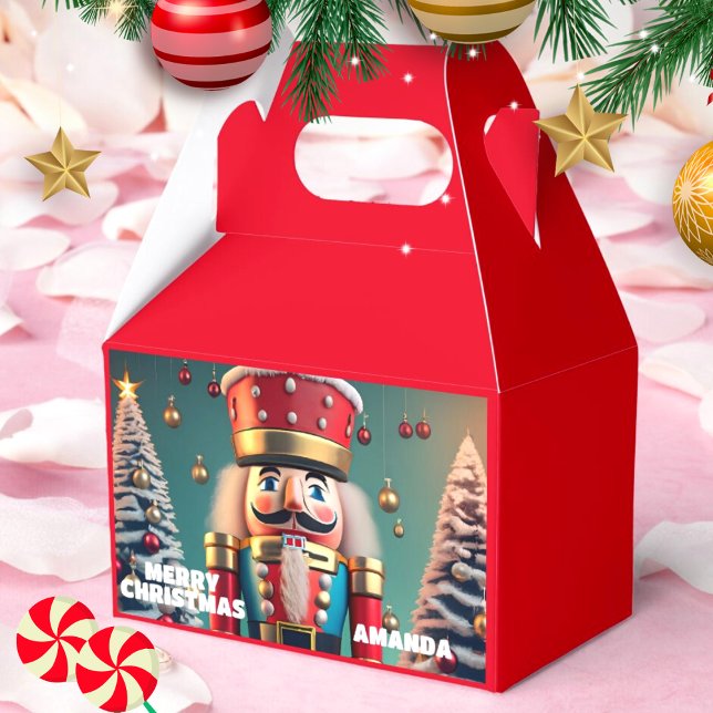 Nutcracker Christmas Personalisiert Kids Party Red Geschenkschachtel (Von Creator hochgeladen)