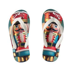 Nutcracker Christmas Personalisiert Kinderbadesandalen