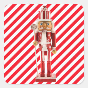 Nutcracker Christmas Personalize Umschlag Aufklebe Quadratischer Aufkleber