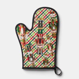Nutcracker Christmas Plaid Ofenhandschuh