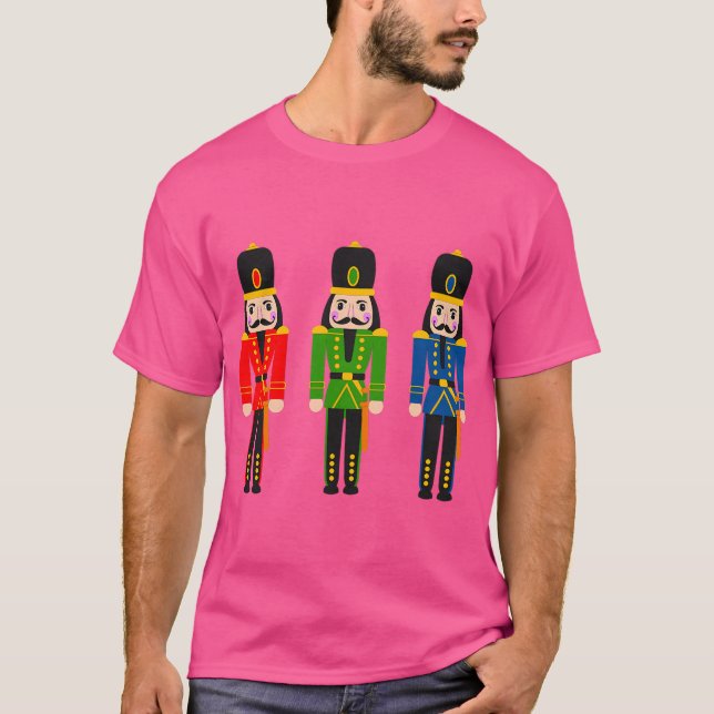 Nutcracker Christmas Print T-Shirt (Vorderseite)