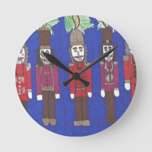 Nutcracker Christmas Runde Wanduhr