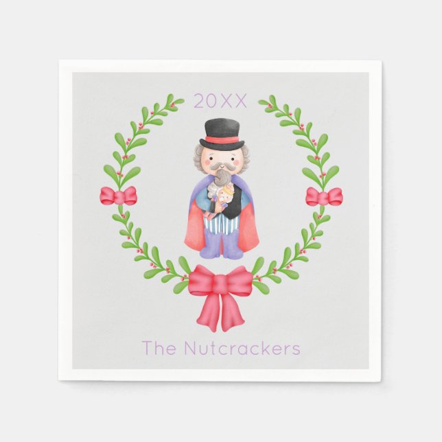 Nutcracker Christmas Serviette (Vorderseite)