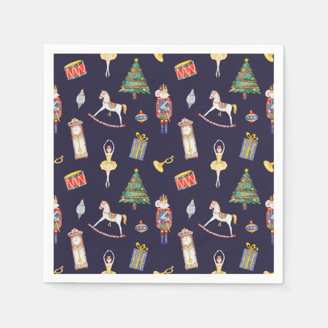 Nutcracker Christmas Serviette (Vorderseite)