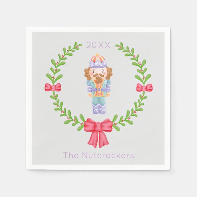 Nutcracker Christmas Serviette (Vorderseite)