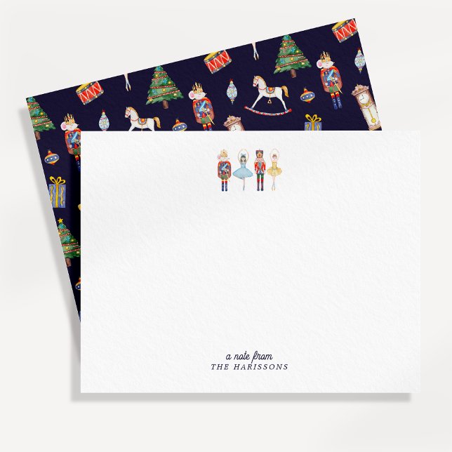 Nutcracker Christmas Stationery Note Card Einladung (Von Creator hochgeladen)