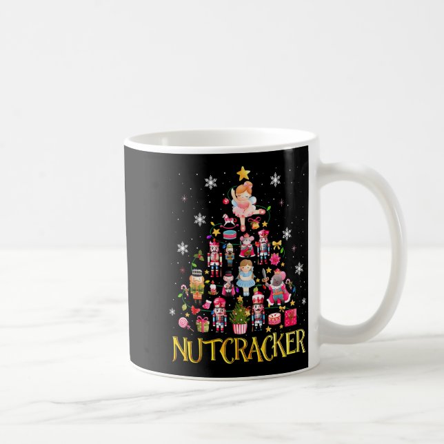 Nutcracker Christmas Tree Ballet Dance Women Kids  Kaffeetasse (Rechts)
