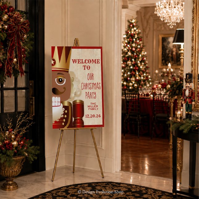 Nutcracker Christmas Welcome Sign Poster (Von Creator hochgeladen)