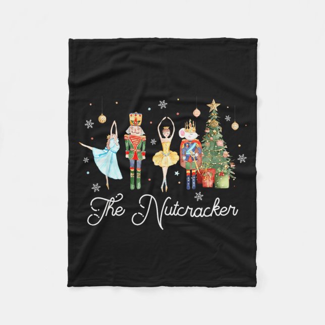 Nutcracker Christmas Xmas Family Matching Pajamas  Fleecedecke (Vorderseite)