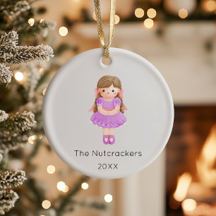 Nutcracker Clara Christmas Foto Keramik Ornament