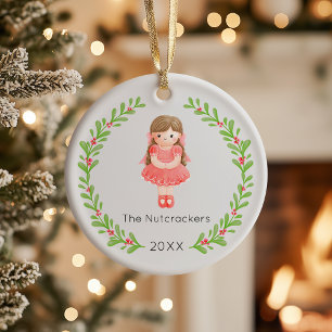 Nutcracker Clara Christmas Foto Keramik Ornament
