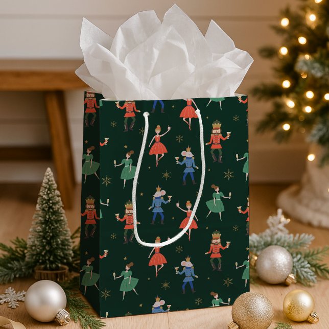 Nutcracker Cocktail Party Christmas Mittlere Geschenktüte (Von Creator hochgeladen)
