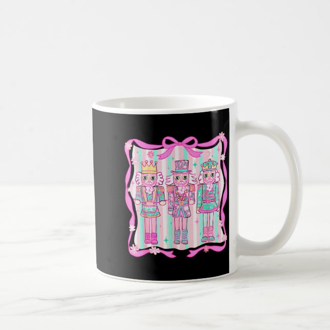 Nutcracker Coquette Nk Bow Xmas Holiday Merry Chri Kaffeetasse (Rechts)
