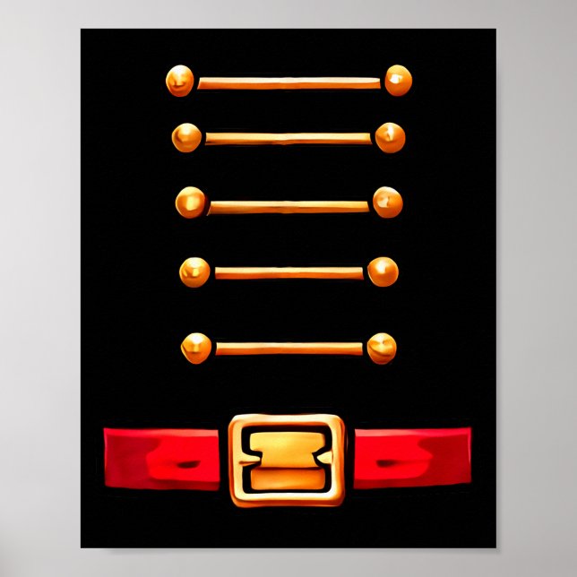 Nutcracker Costume Matching Toy Solider Women Kids Poster (Vorne)