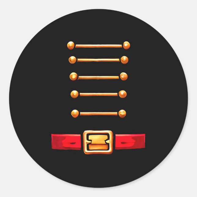 Nutcracker Costume Matching Toy Solider Women Kids Runder Aufkleber (Vorderseite)