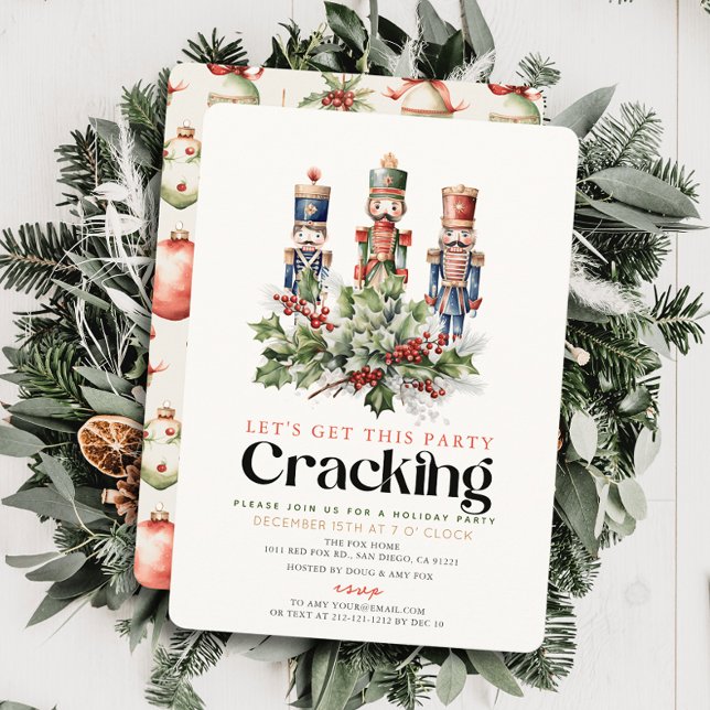 Nutcracker Cracker Weihnachtsfeier Einladung (Von Creator hochgeladen)