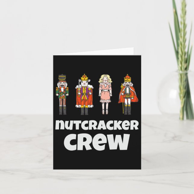 Nutcracker-Crew passt zu Weihnachtsjunge Männer Ge Karte (Vorderseite)