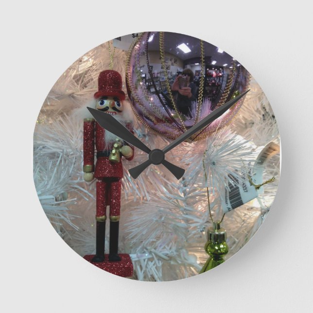 NUTCRACKER/DECORACKER CHRISTMAS KLICKEN RUNDE WANDUHR (Vorderseite)