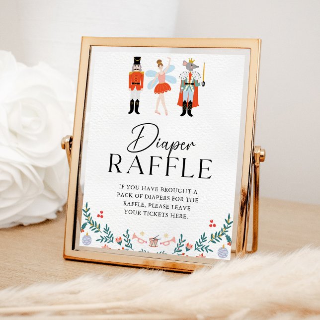 Nutcracker Diaper Raffle Weihnachtsdusche Poster (Von Creator hochgeladen)