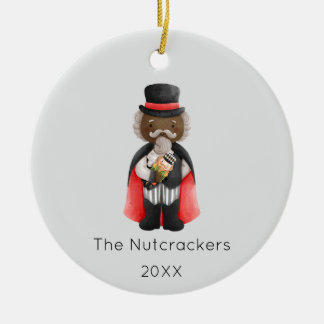 Nutcracker Drossel Weihnachts-Foto Keramik Ornament