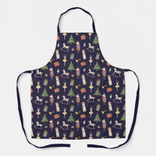 Nutcracker dunkle All-over-Print-Schürze, Mittel Schürze