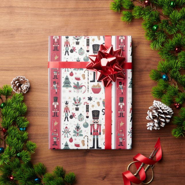 Nutcracker Elegance: festes Geschenkpapier (Feiertagsgeschenk)