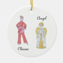 Nutcracker Engel/Chinese Keepake Ornament