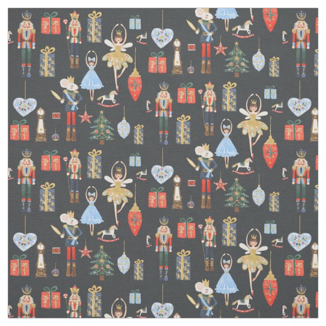 Nutcracker Fabric Dark Stoff (Muster)