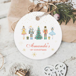 Nutcracker First Christmas Geschenkanhänger