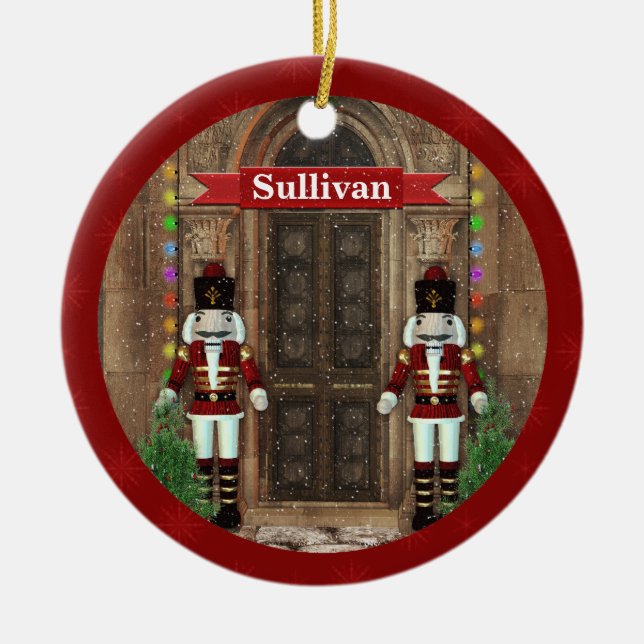 Nutcracker First Christmas Zuhause Custom Ornament (Vorne)