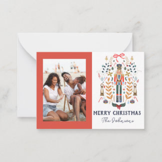 Nutcracker Foto Weihnachtskarte Mitteilungskarte