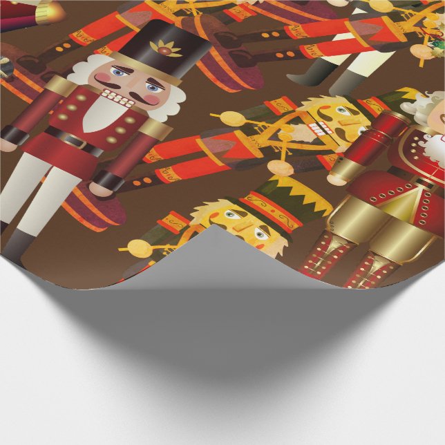 Nutcracker Frenzy Weihnachtswrapping Paper Geschenkpapier (Ecke)